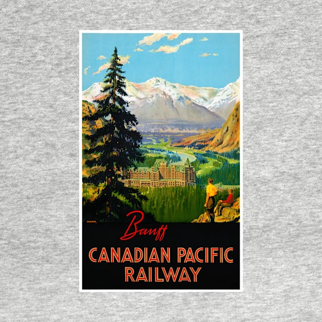 Vintage Travel Poster Banff Canadian Pacific Railway by vintagetreasure